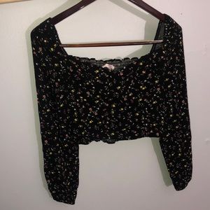 Lottie Moss Long Sleeve Bustier Top